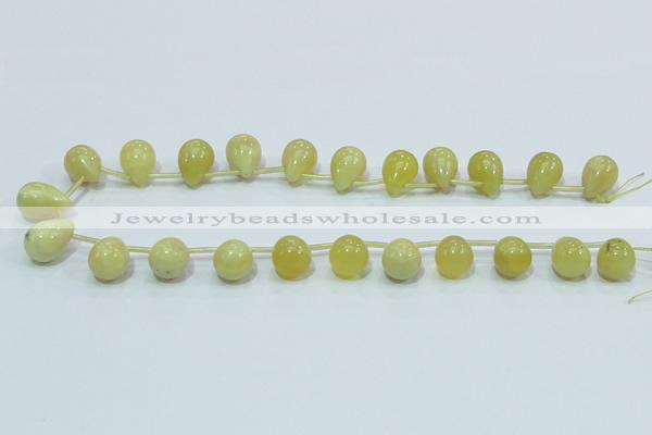 COP357 15.5 inches 13*18mm teardrop yellow opal gemstone beads