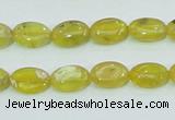 COP361 15.5 inches 9*12mm oval yellow opal gemstone beads wholesale