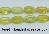 COP362 15.5 inches 10*14mm oval yellow opal gemstone beads wholesale