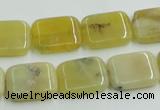 COP373 15.5 inches 13*18mm rectangle yellow opal gemstone beads