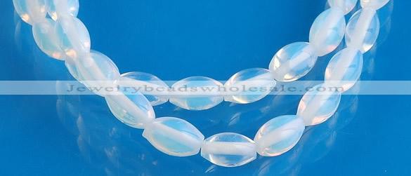 COP40 6*10mm translucent rice opal gemstone beads Wholesale