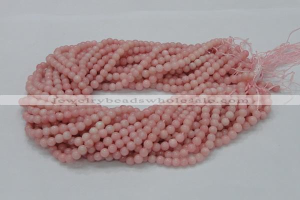 COP402 15.5 inches 6mm round Chinese pink opal gemstone beads