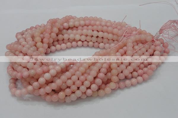 COP403 15.5 inches 8mm round Chinese pink opal gemstone beads