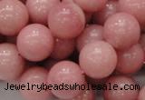 COP406 15.5 inches 14mm round Chinese pink opal gemstone beads