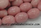 COP410 15.5 inches 13*18mm rice Chinese pink opal gemstone beads