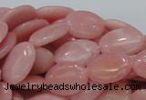 COP419 15.5 inches 14*18mm oval Chinese pink opal gemstone beads