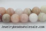 COP44 10mm smooth round natural pink opal beads Wholesale