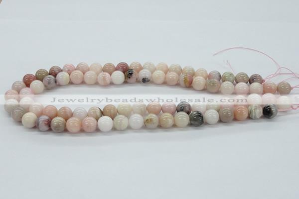 COP44 10mm smooth round natural pink opal beads Wholesale