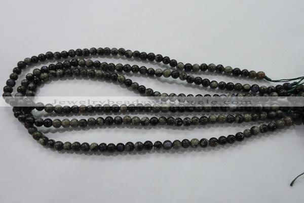 COP452 15.5 inches 6mm round natural grey opal gemstone beads