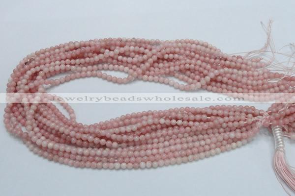 COP50 15.5 inches 4mm round natural pink opal gemstone beads