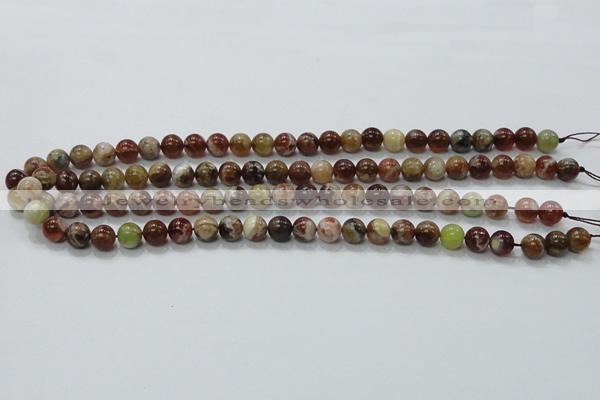 COP501 15.5 inches 8mm round natural red opal gemstone beads