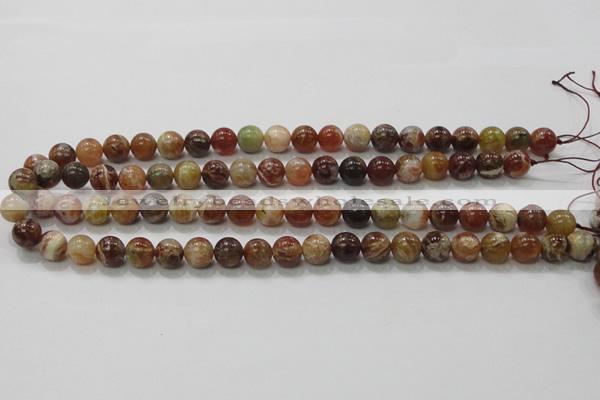 COP502 15.5 inches 10mm round natural red opal gemstone beads