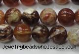 COP503 15.5 inches 12mm round natural red opal gemstone beads