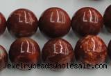 COP515 15.5 inches 16mm round red opal gemstone beads wholesale