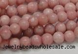 COP52 15.5 inches 7mm round natural pink opal gemstone beads