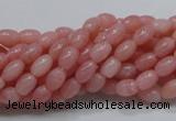 COP55 15.5 inches 5*7mm rice natural pink opal gemstone beads