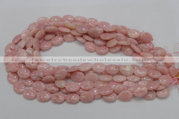 COP64 15.5 inches 12*16mm oval natural pink opal gemstone beads