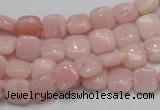 COP67 15.5 inches 8*8mm square natural pink opal gemstone beads