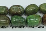 COP672 15.5 inches 12*16mm nuggets green opal gemstone beads