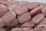 COP69 15.5 inches 10*14mm rectangle natural pink opal gemstone beads