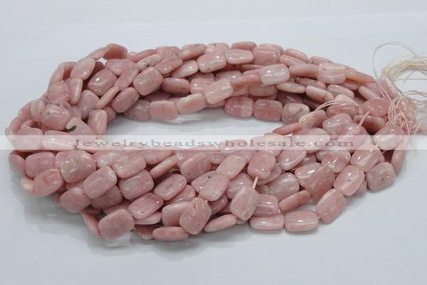 COP69 15.5 inches 10*14mm rectangle natural pink opal gemstone beads