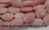 COP71 15.5 inches 10*14mm faceted oval natural pink opal beads