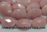 COP72 15.5 inches 13*18mm faceted oval natural pink opal beads