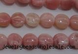 COP77 15.5 inches 10mm flat round natural pink opal gemstone beads