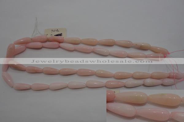 COP87 15.5 inches 8*20mm teardrop natural pink opal gemstone beads