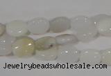 COP906 15.5 inches 8*10mm oval natural white opal gemstone beads