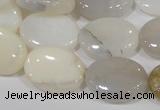 COP908 15.5 inches 15*20mm oval natural white opal gemstone beads