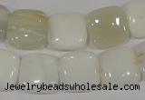 COP910 15.5 inches 14*14mm square natural white opal gemstone beads