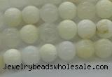 COP921 15.5 inches 6mm round white opal gemstone beads