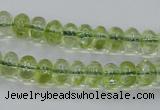 COQ20 16 inches 5*10mm rondelle dyed olive quartz beads wholesale