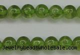 COQ203 15.5 inches 6mm - 7mm round natural olive quartz beads