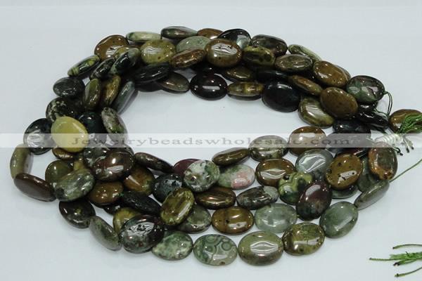 COS06 15.5 inches 15*20mm oval ocean stone beads wholesale