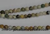 COS160 15.5 inches 4mm round ocean stone beads wholesale