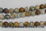 COS161 15.5 inches 6mm round ocean stone beads wholesale