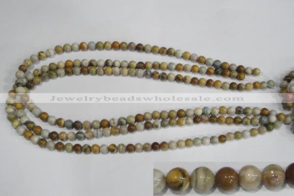 COS161 15.5 inches 6mm round ocean stone beads wholesale