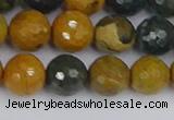 COS203 15.5 inches 10mm faceted round ocean jasper beads