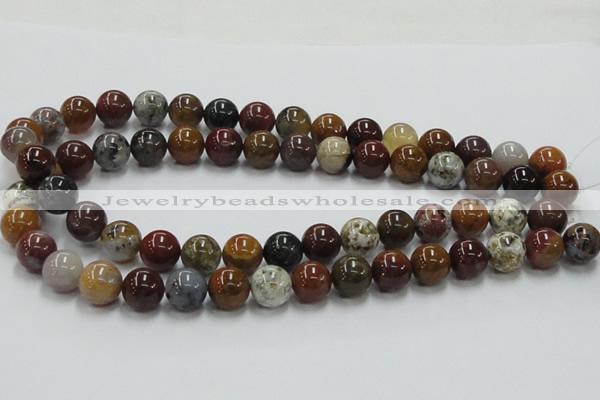 COS41 15.5 inches 12mm round ocean stone beads wholesale