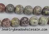 COT03 15.5 inches 12mm round osmanthus stone beads wholesale