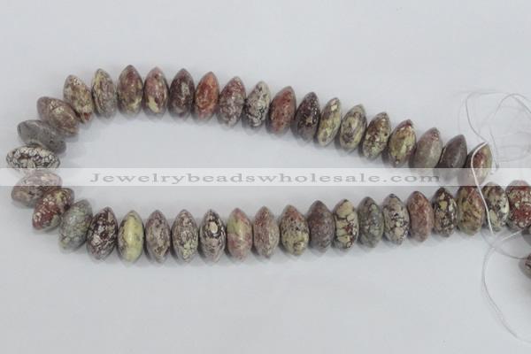 COT08 15.5 inches 10*20mm rondelle osmanthus stone beads