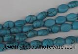 COV06 15.5 inches 6*8mm oval synthetic turquoise beads wholesale