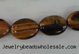 COV128 15.5 inches 13*18mm oval yellow tiger eye beads wholesale