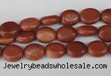 COV15 15.5 inches 8*10mm oval goldstone gemstone beads wholesale