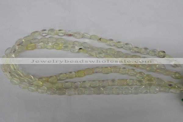 COV41 15.5 inches 8*10mm oval watermelon yellow beads wholesale