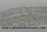 COV43 15.5 inches 8*10mm oval watermelon white beads wholesale