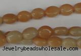 COV47 15.5 inches 8*10mm oval pink aventurine beads wholesale