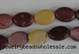 COV78 15.5 inches 10*14mm oval mookaite gemstone beads wholesale